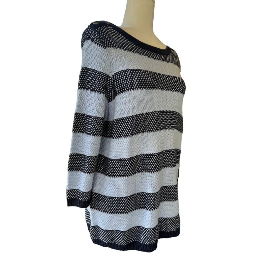 Croft & Barrow Boat Neck 3/4 Sleeve Sweater Size Large